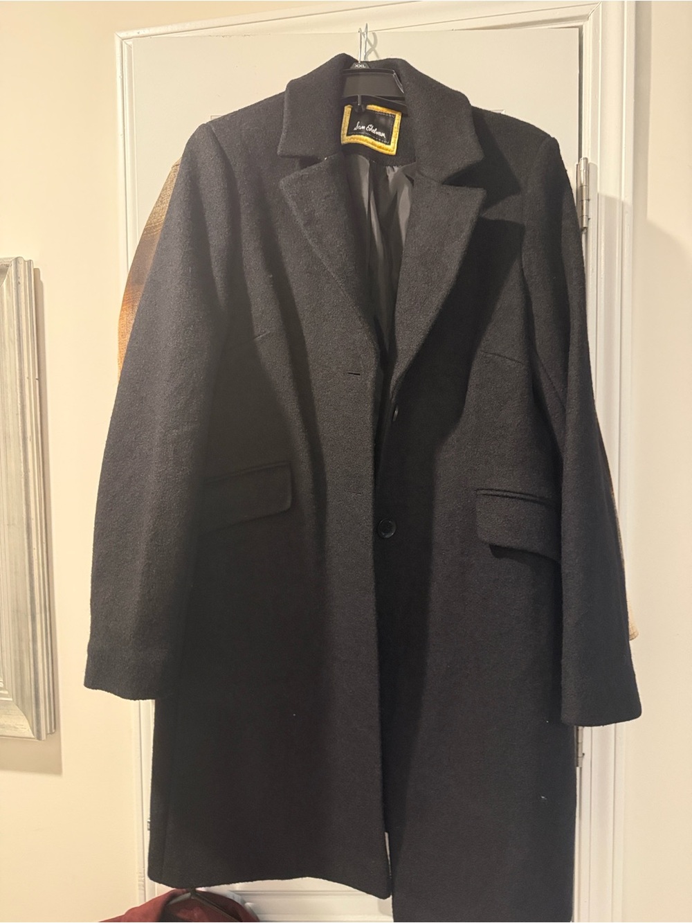 Sam Edelman Black Men's Wool Pea Coat